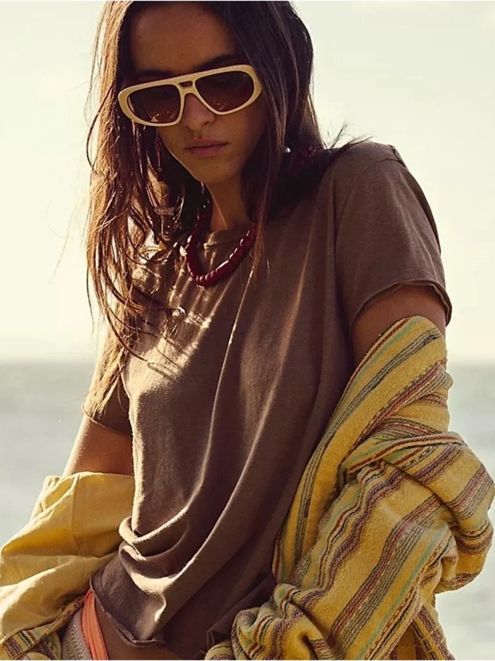 NWT Free people Ricardo Oversized Aviator Sunglasses